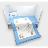 Set de lenjerie de pat Rainy Baby 3 piese Baby Bear mărime universală albastru