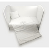 Set de lenjerie de pat Rainy Baby 4 piese 70x140 cm. Ursuleți stele ecru