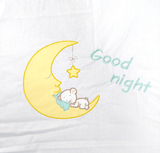 Rainy Бебешки Спален Комплект 5 Части 65Х110 См. Лунно Мече Резеда