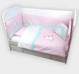 Rainy Бебешки Спален Комплект 6 Части 70Х140 См. Еднорог