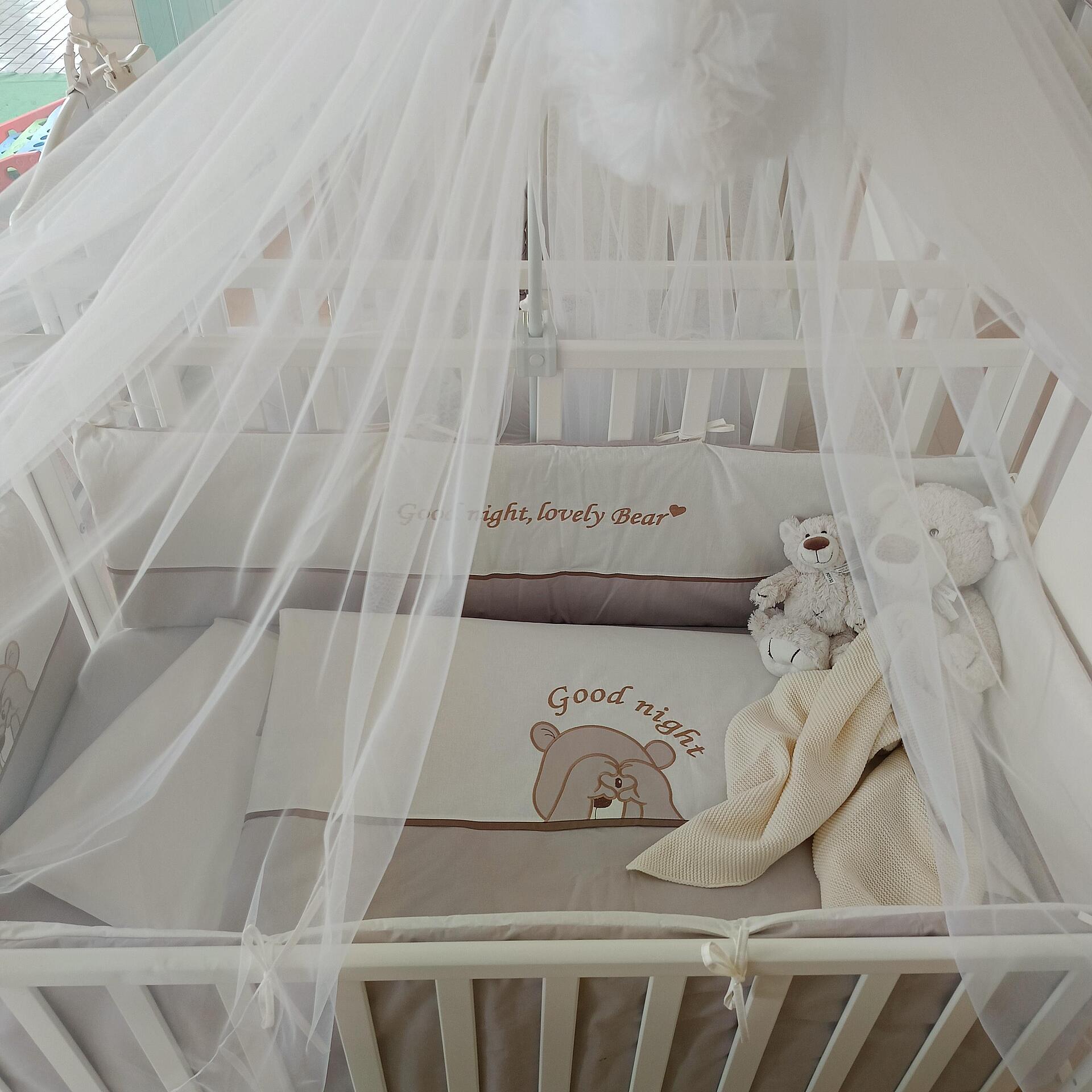 Бебешки Спален Комплект 5 Части 70х140 См. Love Bear Rainy