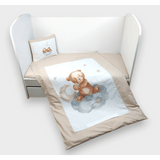 Rainy Бебешки Спален Комплект 5 Части Baby Bear One Size Бежов
