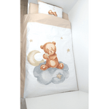 Rainy Бебешки Спален Комплект 5 Части Baby Bear One Size Бежов