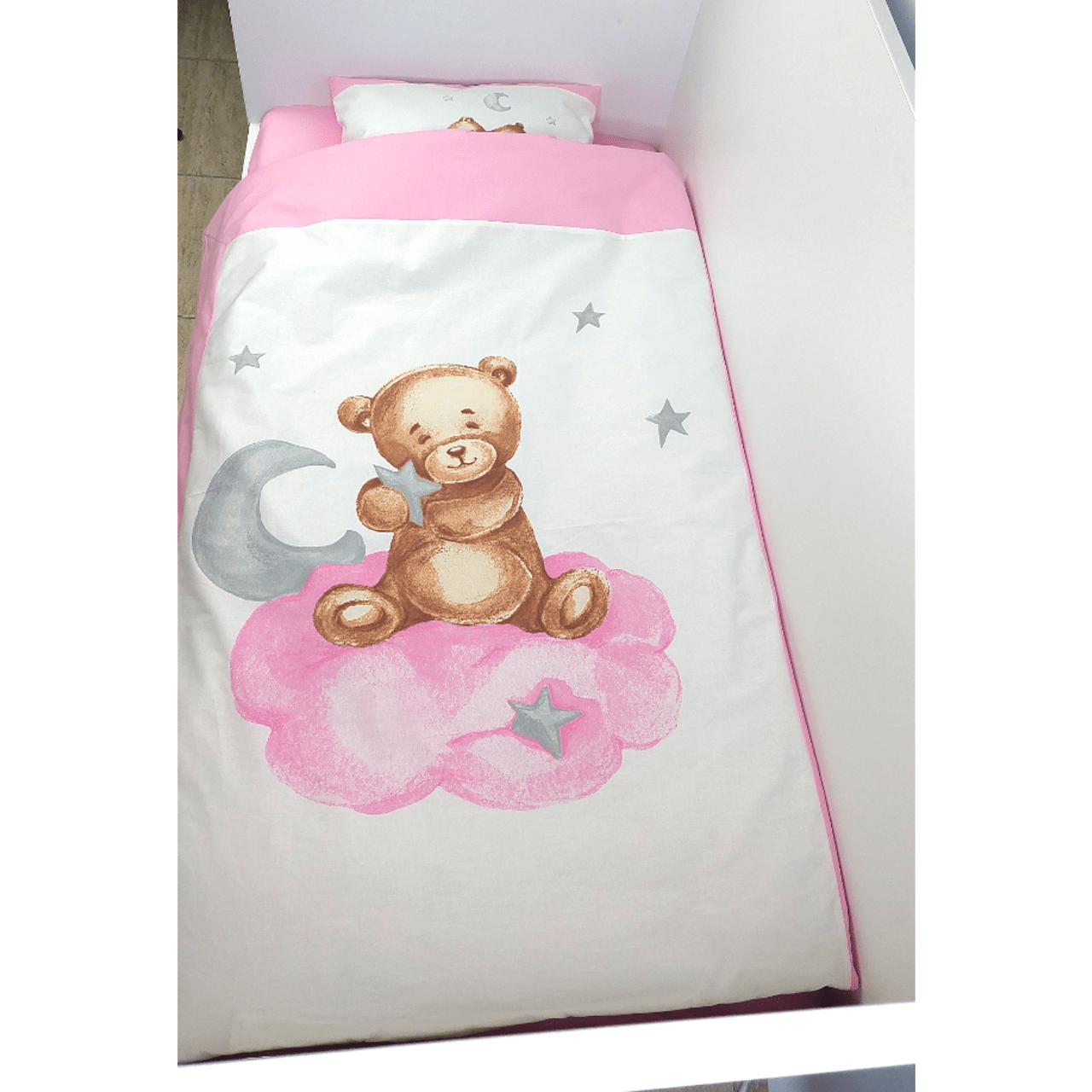 Бебешки Спален Комплект 5 Части Baby Bear One Size Розов Rainy