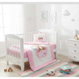 Бебешки Спален Комплект 5 Части Baby Bear One Size Розов Rainy