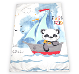 Rainy Бебешки Спален Комплект 6 Части 65Х110 См. Мече Със Сърф