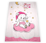 Rainy Бебешки Спален Комплект 6 Части 65Х110 См. Розово Мече