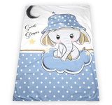 Rainy Бебешки Спален Комплект 6 Части 70Х140 См. Синьо Слонче