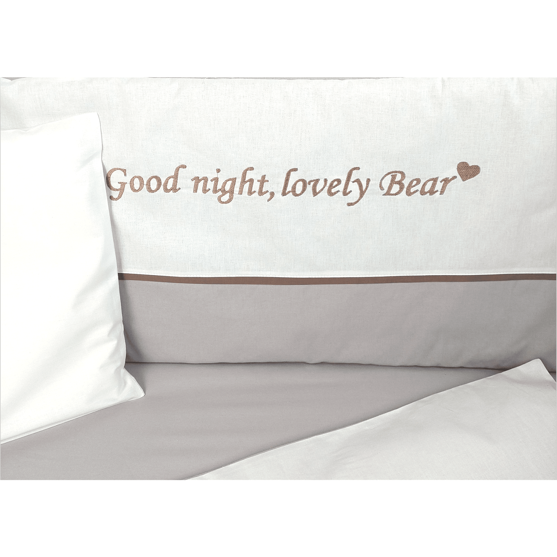 Бебешки Спален Комплект 6 Части С Обиколник 70х140 См. Love Bear Rainy