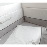 Бебешки Спален Комплект 6 Части С Обиколник 70х140 См. Love Bear Rainy