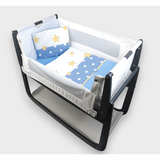 Rainy Бебешки Спален Комплект За Мини Кошара И Люлка Синьо Слонче