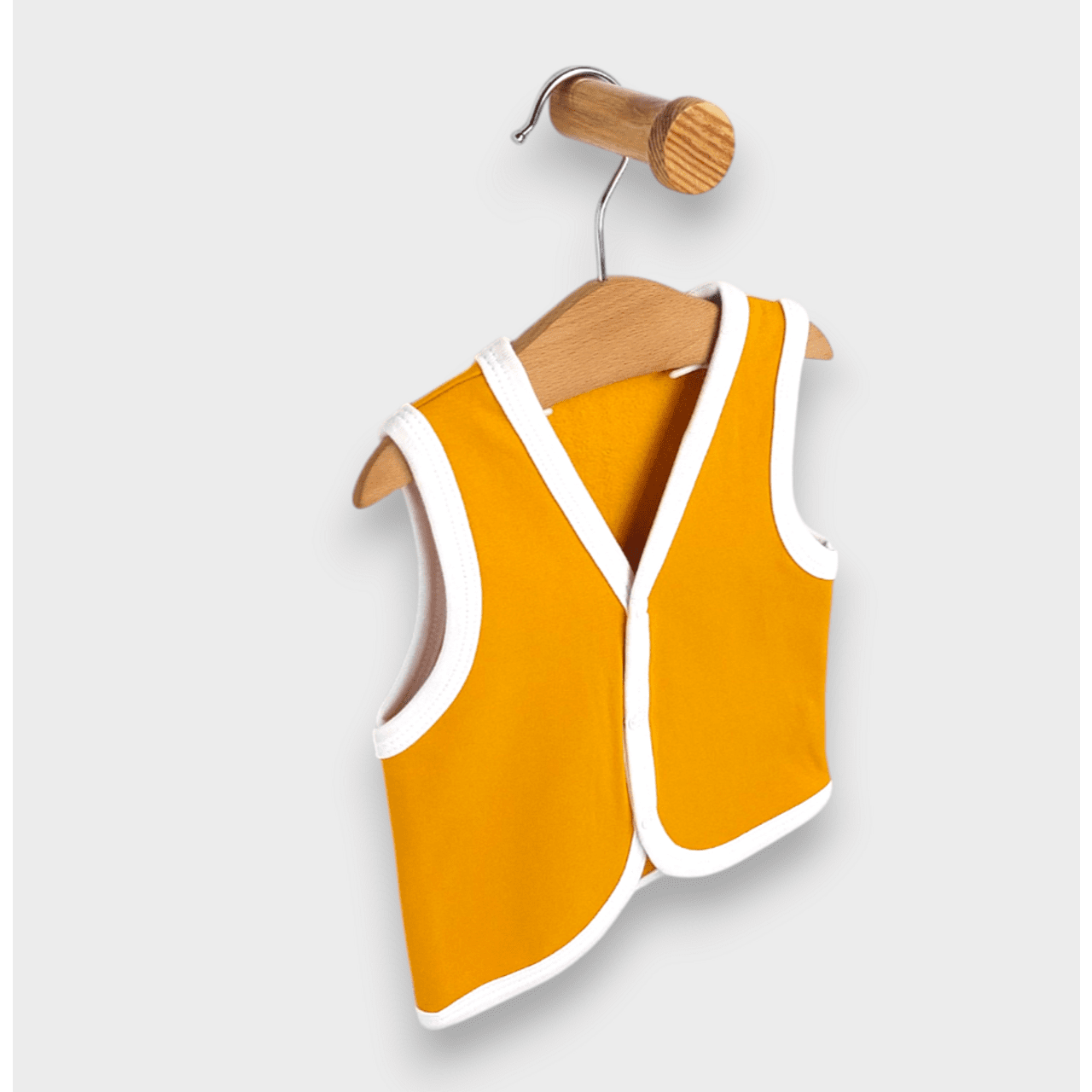 matlasată Rainy Baby Vest 56-86 cm, galbenă,