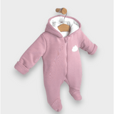 Salopetă matlasată Rainy Baby Cloud 56 - 80 cm. Mov