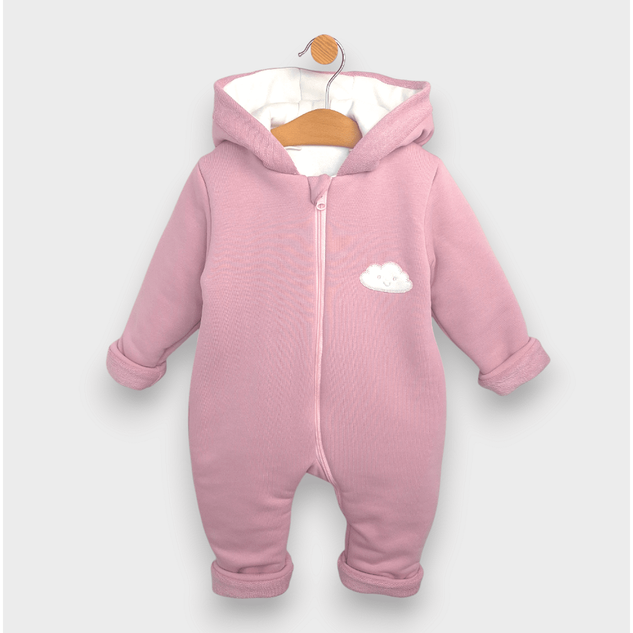 Salopetă matlasată Rainy Baby Cloud 56 - 80 cm. Mov