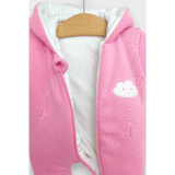 Salopetă matlasată Rainy Baby, model Cloud, 56 - 80 cm, roz