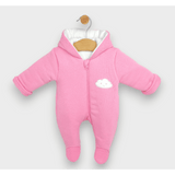 Salopetă matlasată Rainy Baby, model Cloud, 56 - 80 cm, roz