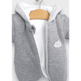 Salopetă matlasată Rainy Baby Cloud 56 - 80 cm. gri