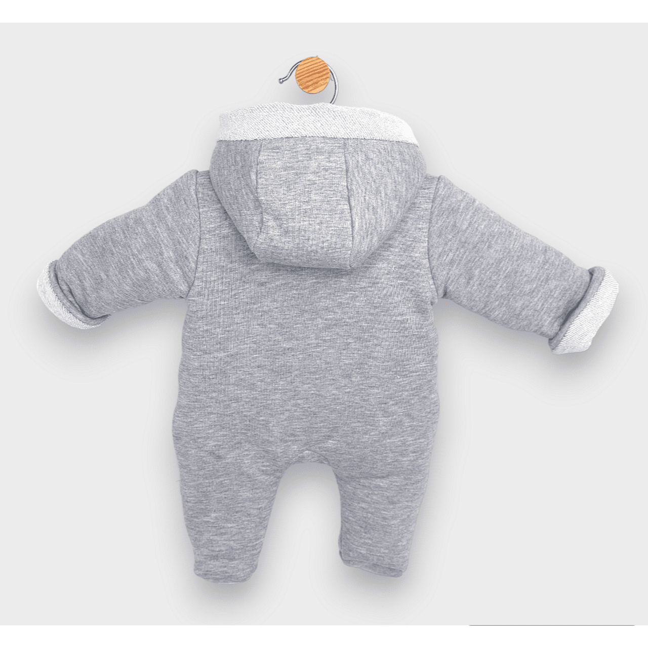 Salopetă matlasată Rainy Baby Cloud 56 - 80 cm. gri