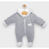Salopetă matlasată Rainy Baby Cloud 56 - 80 cm. gri