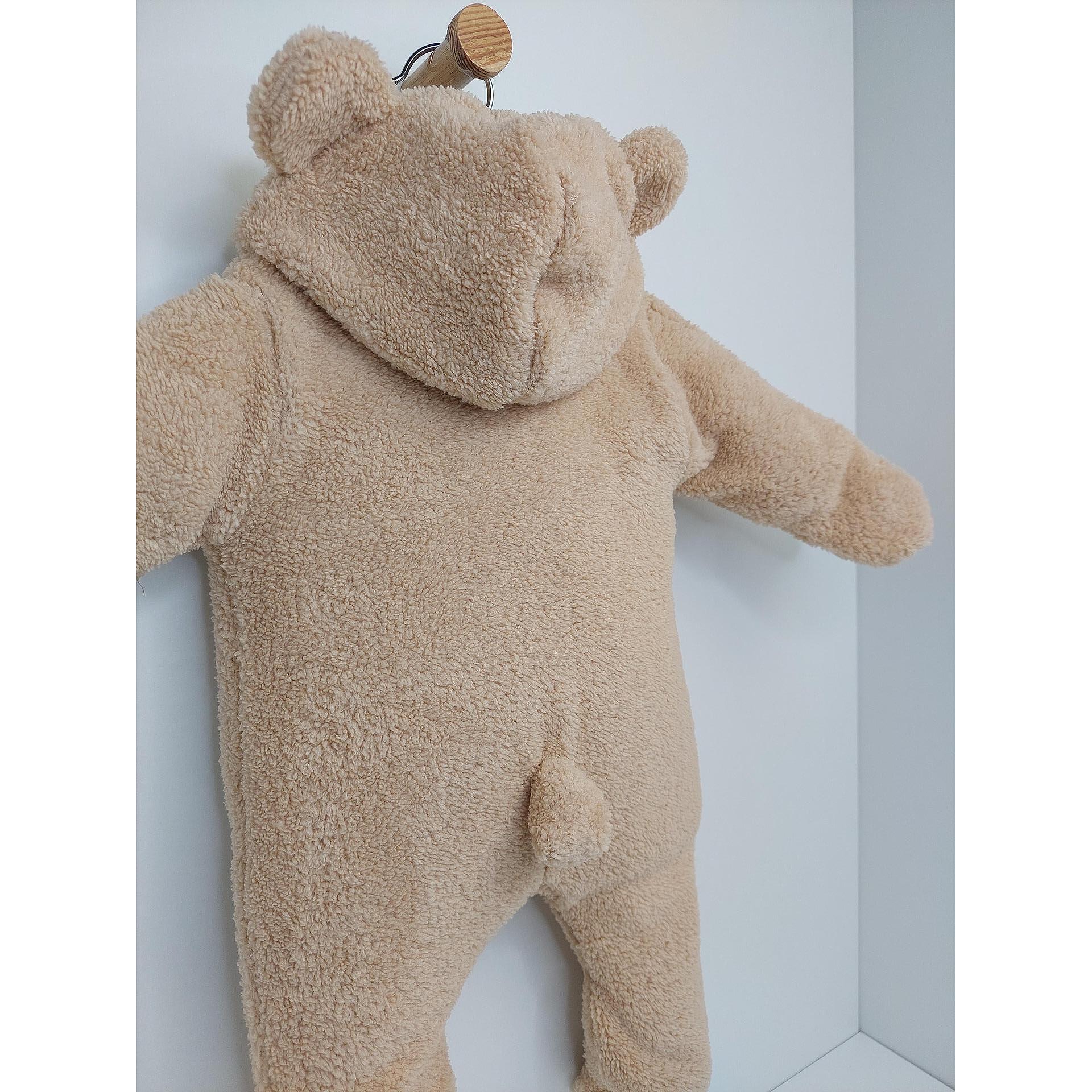 Rainy Бебешки Зимен Гащеризон Мече 48-80См Бежов