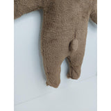 Salopetă de iarnă Rainy Baby cu ursuleț de pluș 48-80 cm, maro