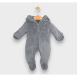 Salopetă de iarnă Rainy Baby cu imprimeu Iepuraș 48-80 cm, gri