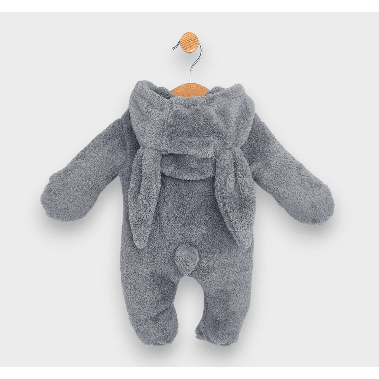 Salopetă de iarnă Rainy Baby cu imprimeu Iepuraș 48-80 cm, gri