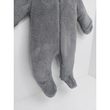 Salopetă de iarnă Rainy Baby cu imprimeu Iepuraș 48-80 cm, gri