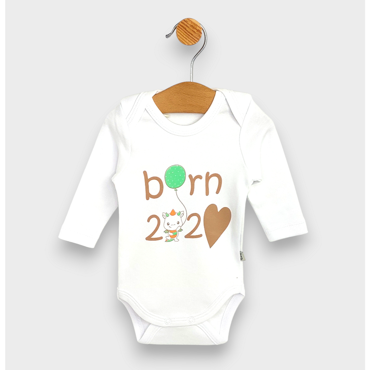 Бебешко Боди Born С Дълъг Ръкав 48 56 См. Rainy