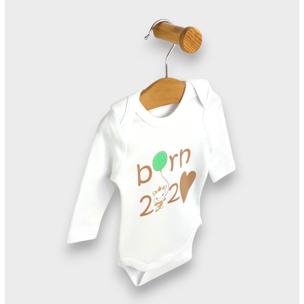 Бебешко Боди Born С Дълъг Ръкав 48 56 См. Rainy