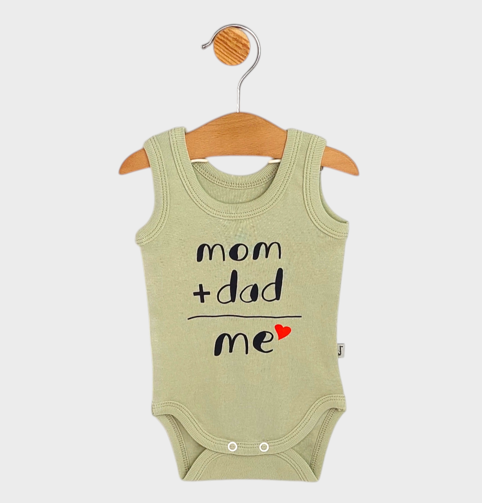 Бебешко Боди Потник 56 86см. Mom + Dad Чай Rainy