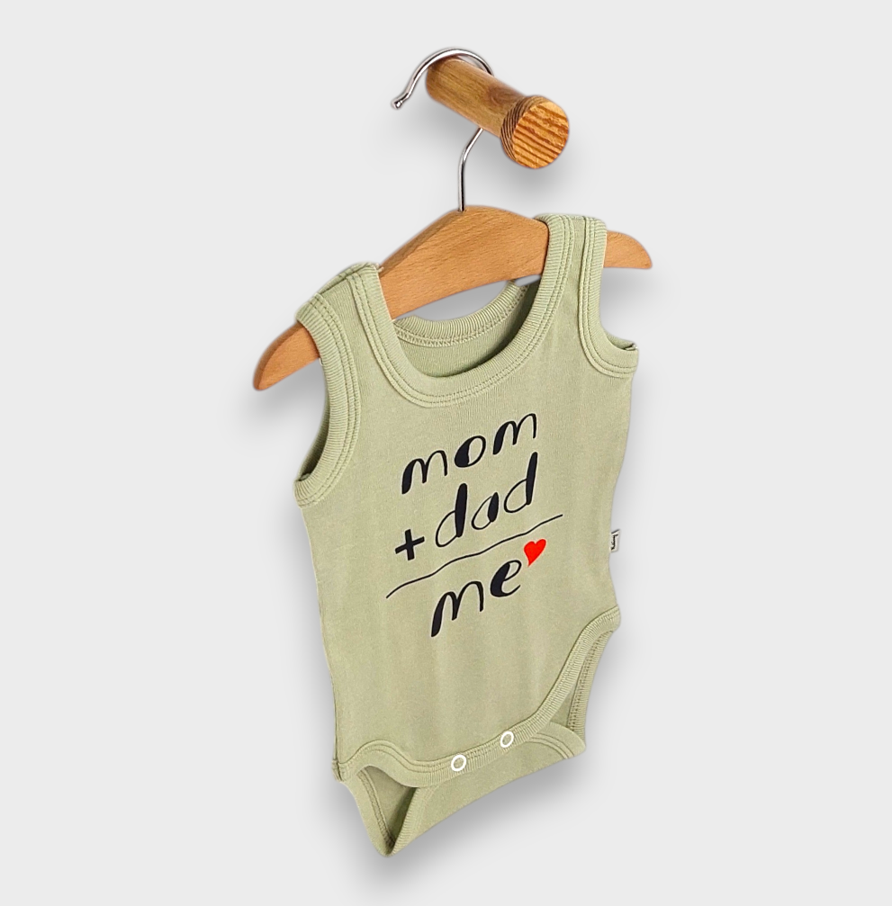 Бебешко Боди Потник 56 86см. Mom + Dad Чай Rainy