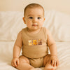 Бебешко Боди Потник Love You Bearly 48 80см. Мока Rainy