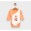 Body ploios pentru bebeluși cu mâneci lungi 48 - 62 cm. Iepuraș colorat