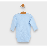 Body pentru bebeluși cu mâneci lungi, model Rainy, 48 - 62 cm, stea și ursuleț de pluș