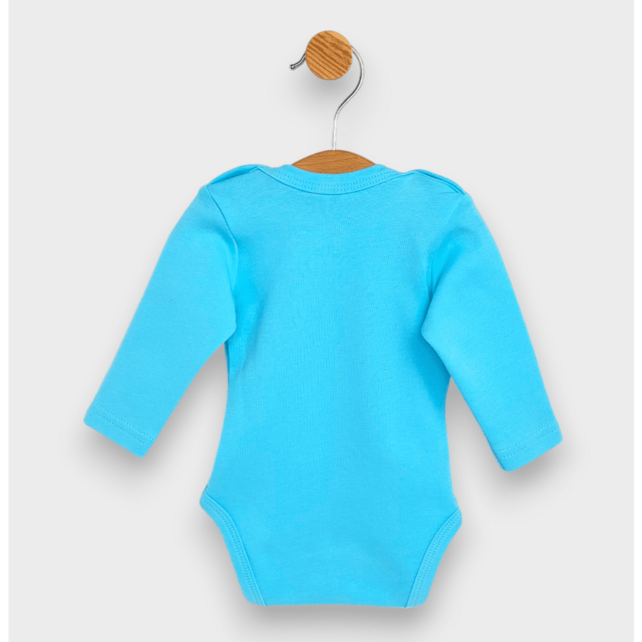 Body de ploaie pentru bebeluși cu mânecă lungă pentru tati, 56 - 80 cm, turcoaz