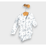 Rainy Бебешко Боди С Дълъг Ръкав И Предно Закопчаване 48 - 68См. Мече Син