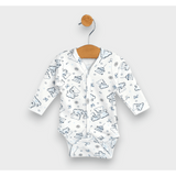 Rainy Бебешко Боди С Дълъг Ръкав И Предно Закопчаване 48 - 68См. Мече Син