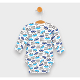 body pentru bebeluși cu mâneci lungi și închidere frontală „Rainy Baby” - Mașină cool, 56 cm.