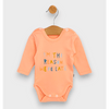 Body pentru bebeluși cu mâneci lungi, model „I'M The Reason”, culoare piersică, 56-80 cm