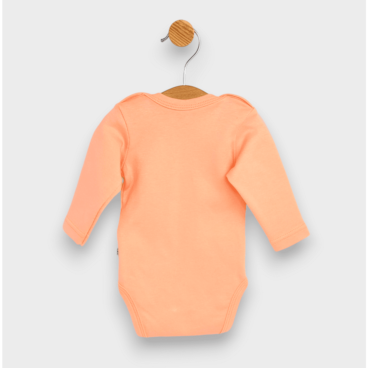 Body pentru bebeluși cu mâneci lungi, model „I'M The Reason”, culoare piersică, 56-80 cm