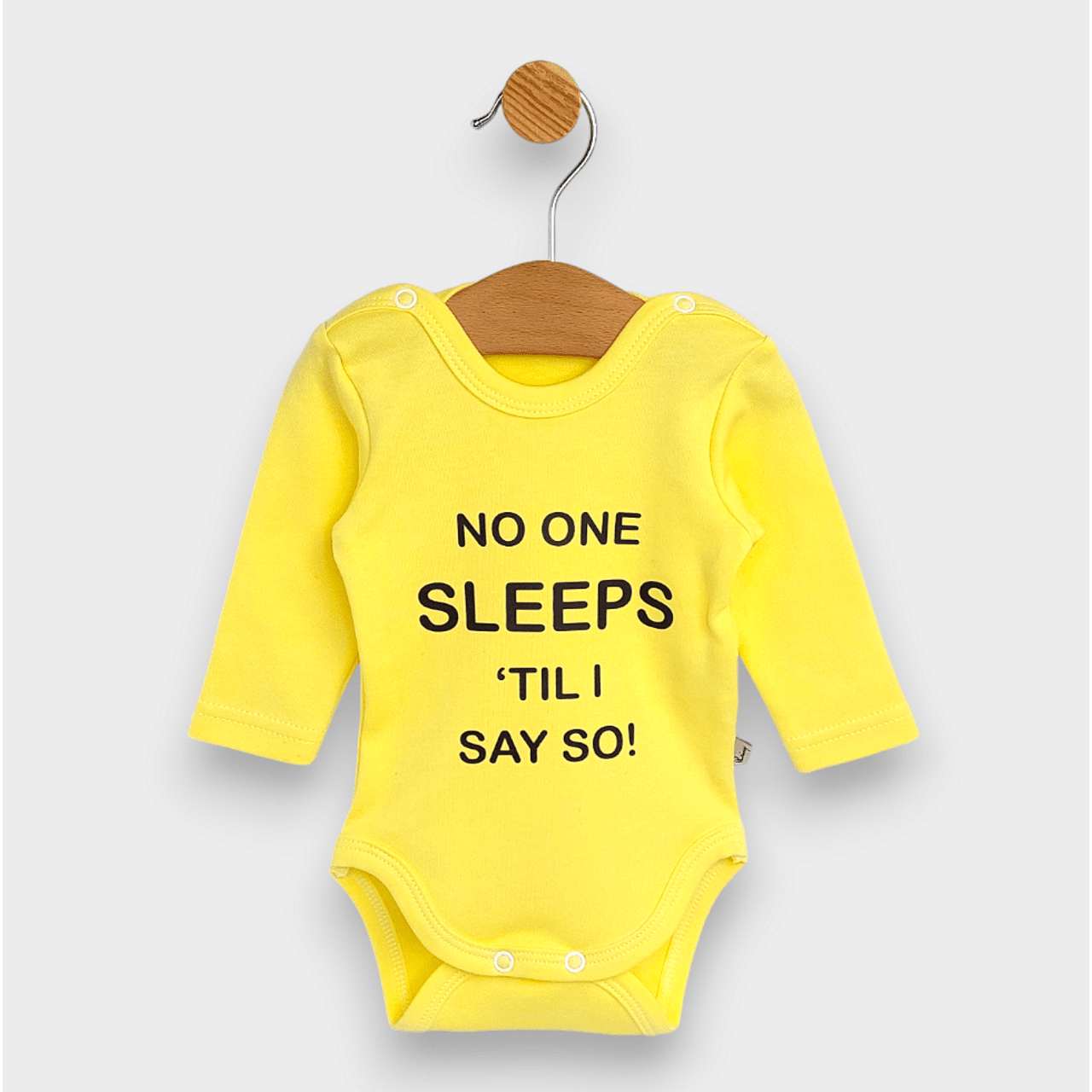 Body de ploaie pentru bebeluși cu mânecă lungă, pentru 56-80 cm. Galben