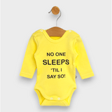 Body de ploaie pentru bebeluși cu mânecă lungă, pentru 56-80 cm. Galben