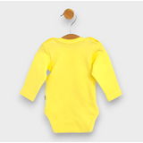 Body de ploaie pentru bebeluși cu mânecă lungă, pentru 56-80 cm. Galben