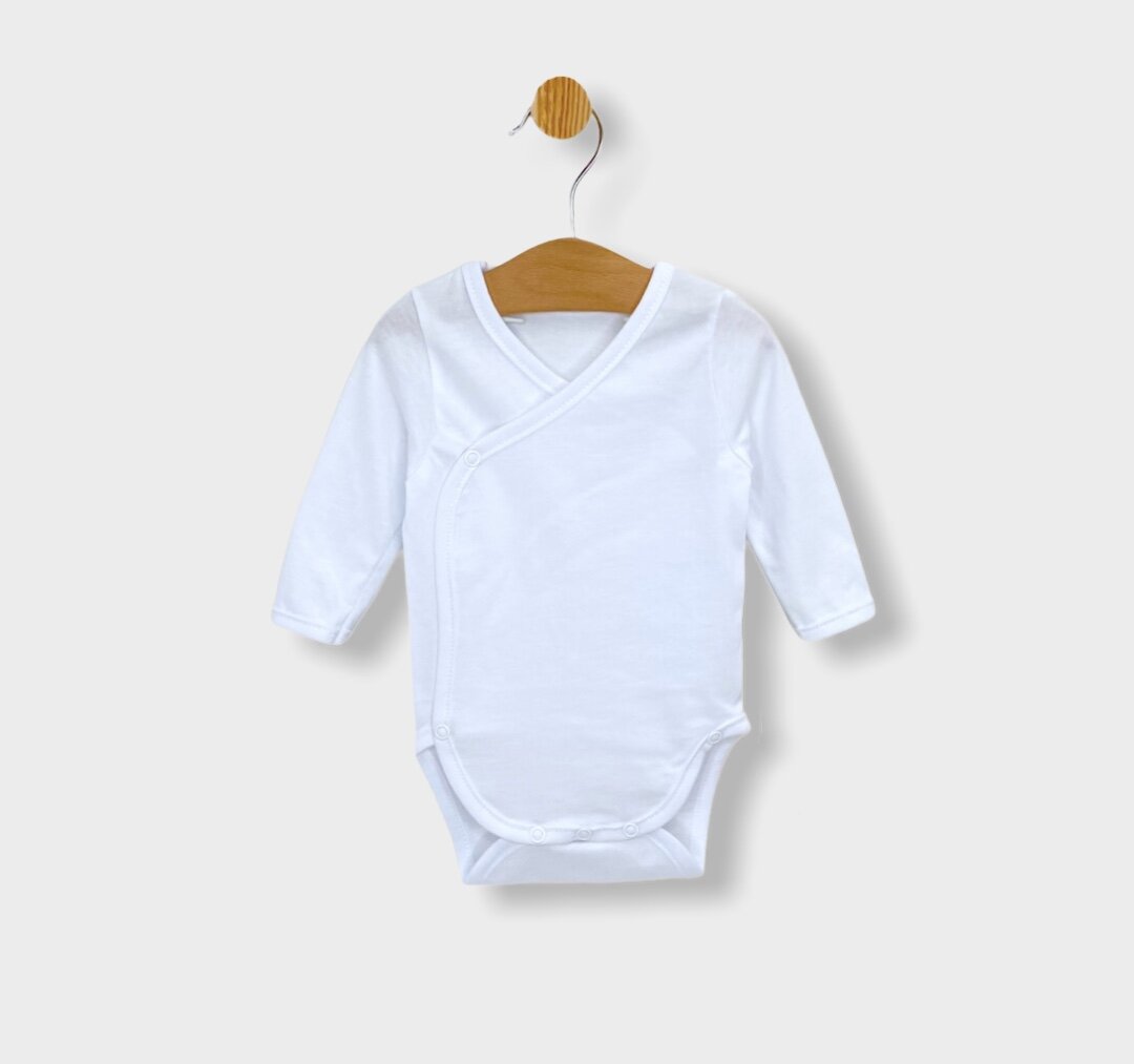 Body pentru bebeluși Rainy Snowy cu închidere laterală 48-68 cm.