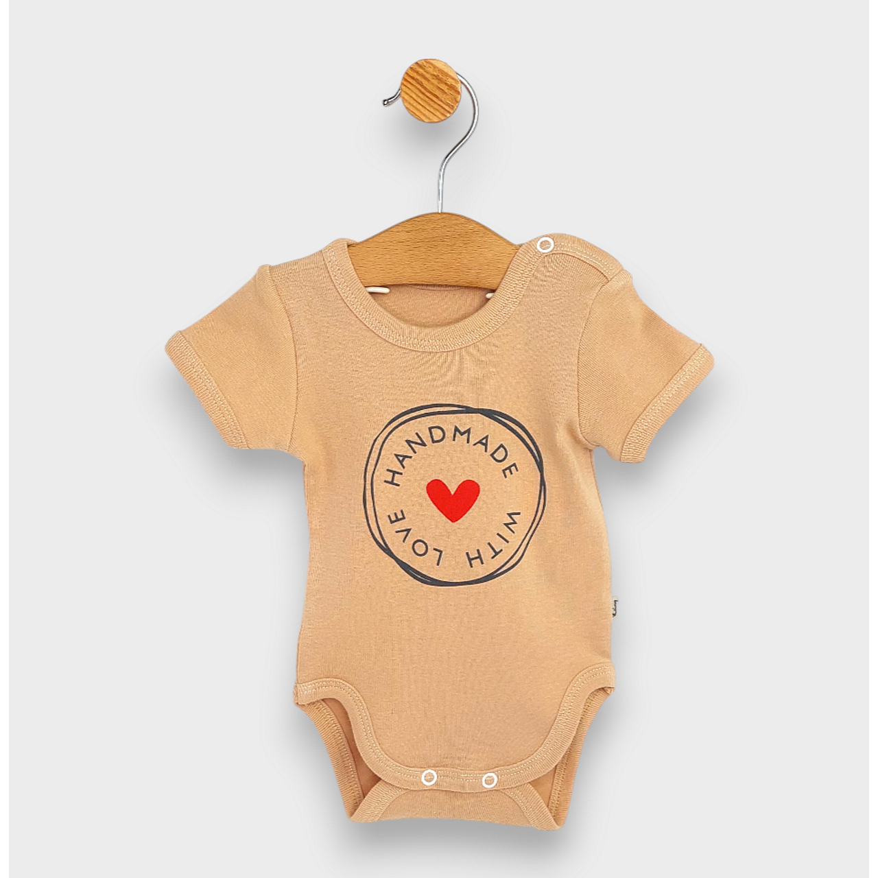 Бебешко Боди С Къс Ръкав 48 86см. Handmade With Love Rainy