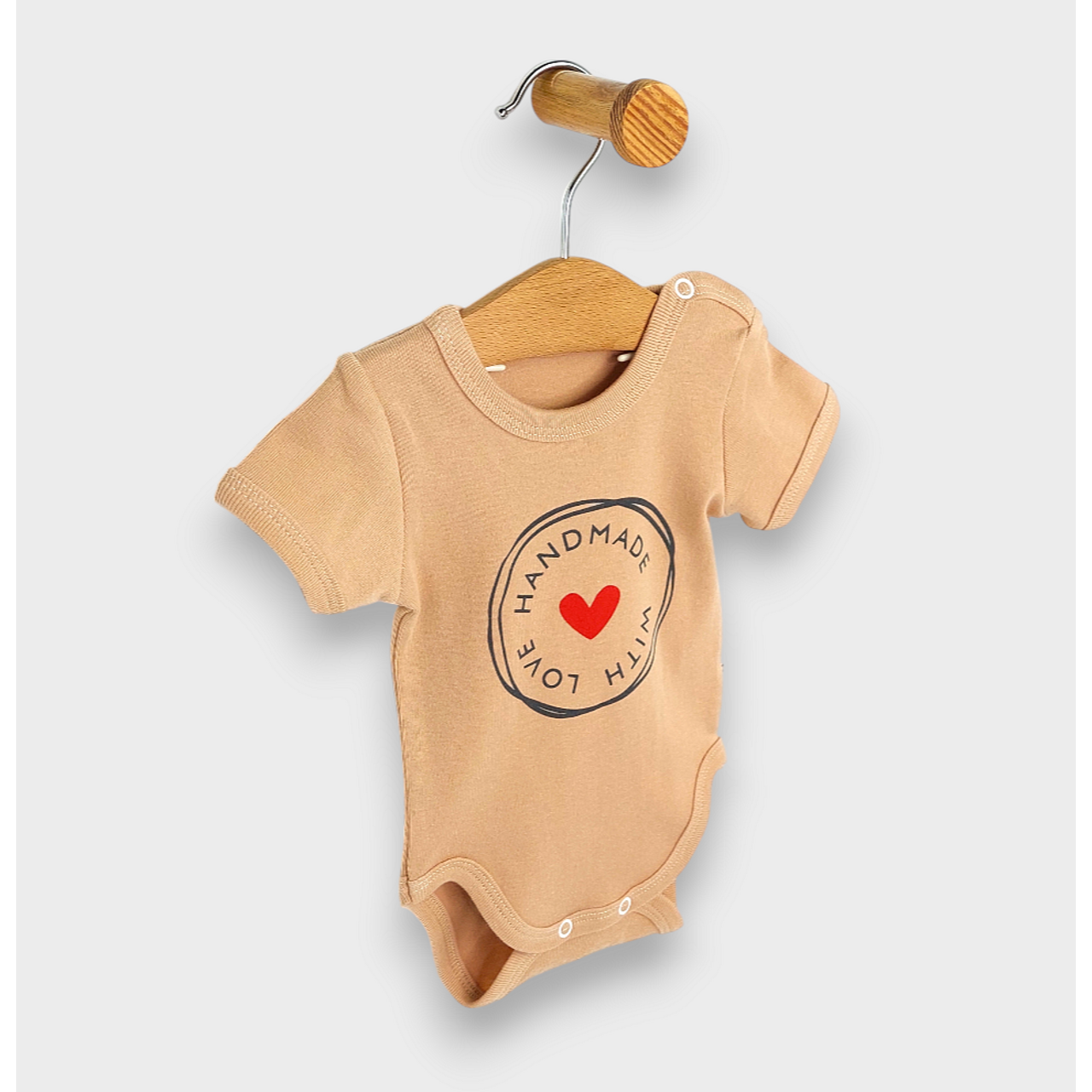 Бебешко Боди С Къс Ръкав 48 86см. Handmade With Love Rainy
