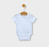 Body bebeluși Rainy Pure cu mânecă scurtă 48-68 cm