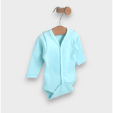 Body pentru bebeluși cu închidere frontală, model Rainy, 48 - 68 cm, Reseda