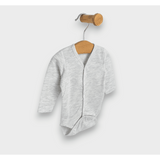 Body pentru bebeluși cu mânecă lungă, model ploaie, gri, 48 - 62 cm